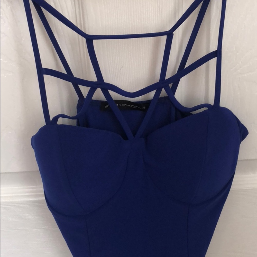 Blue Bodycon Dress - Picture 3 of 3